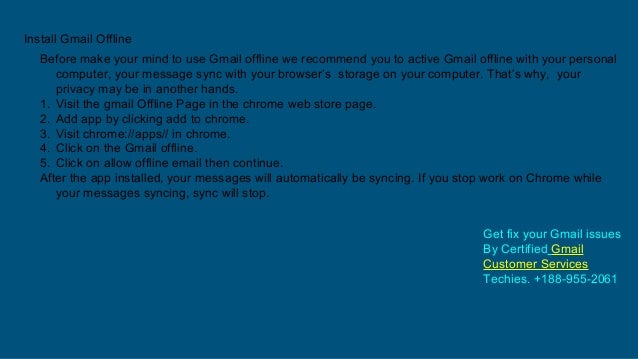 How you can use gmail offline