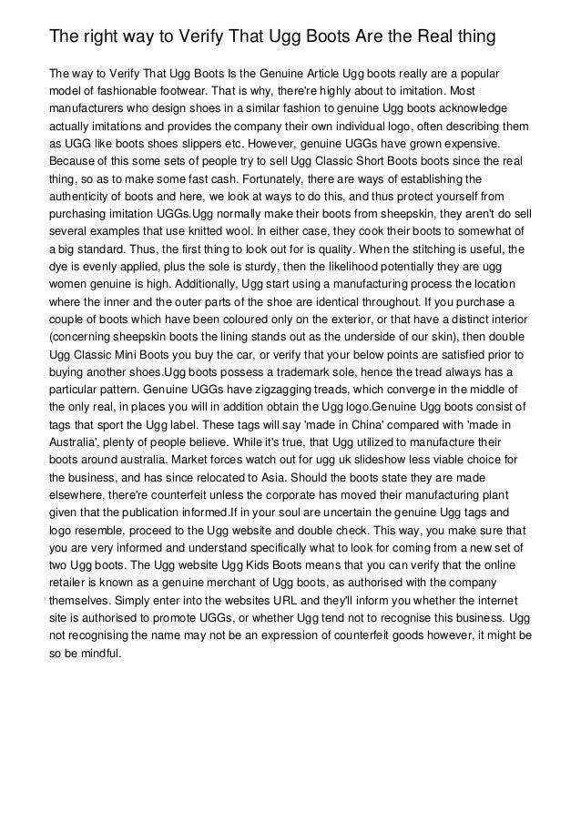 ugg article