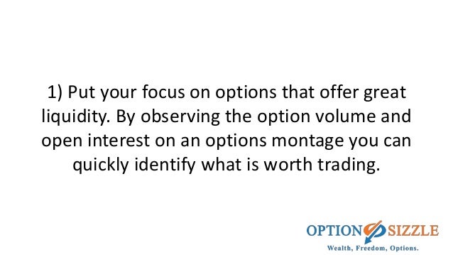 Option trading volume and open interest