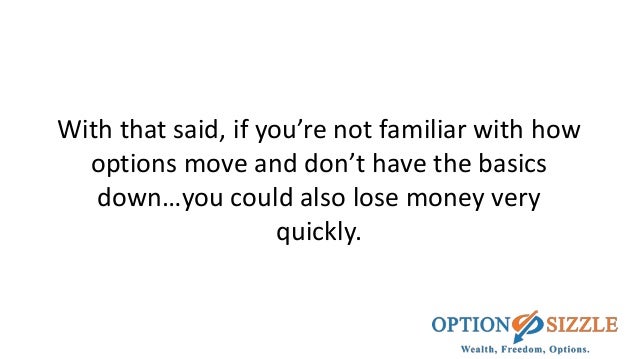 How can you lose money trading options