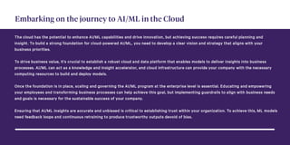 How Your Business Can Leverage AI/ML in the Cloud for Competitive Advantage?