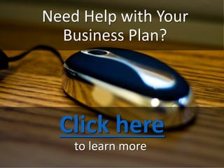 20How To Craft A Killer Elevator Speech
BusinessPlanTemplate.com
helps entrepreneurs, business owners and executives
create plans to grow their organizations.
Learn more about our Business Plan Services at
www.businessplantemplate.com
 