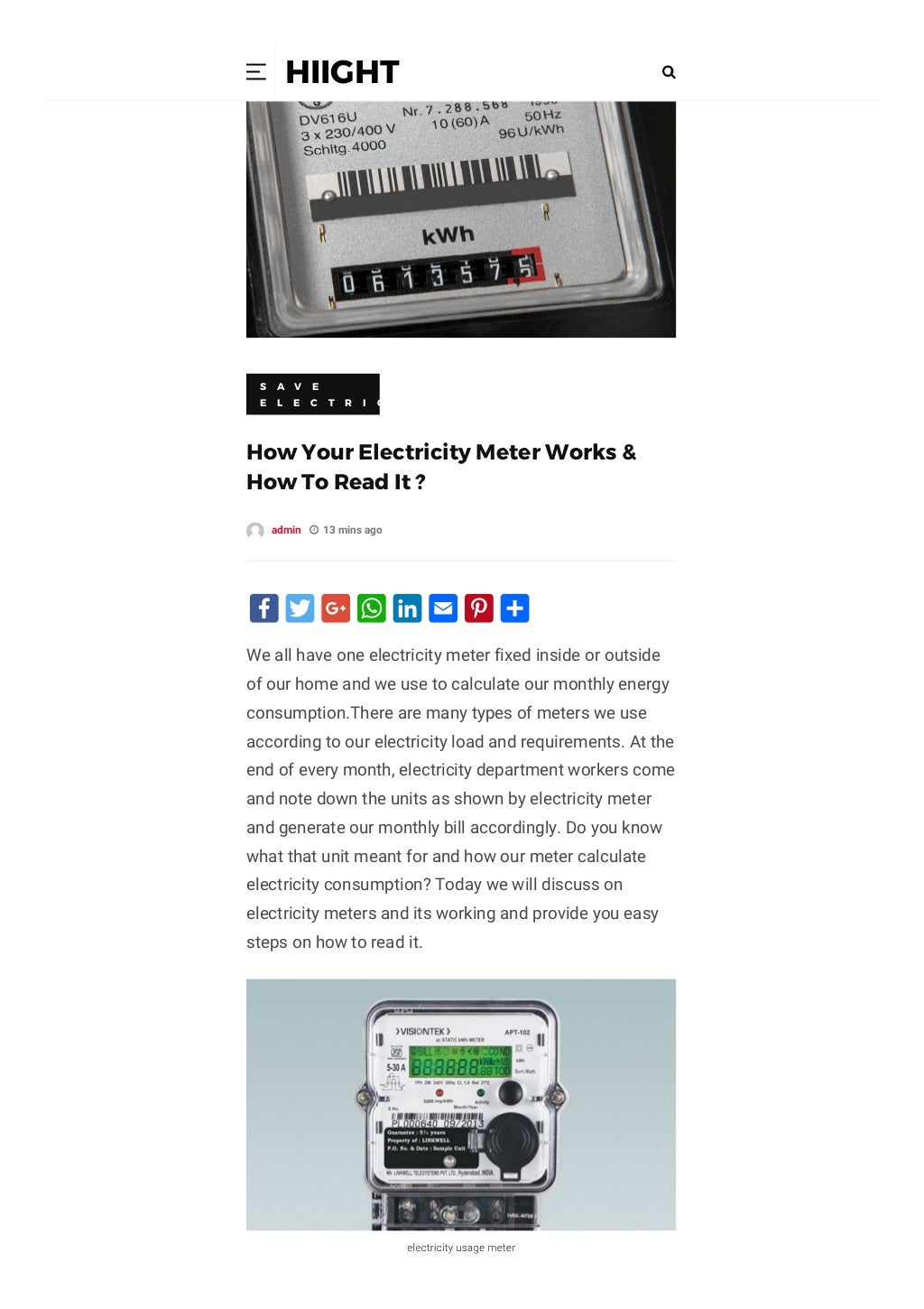 How your electricity meter works & how to read it