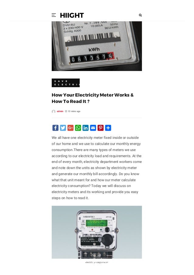 How your electricity meter works & how to read it