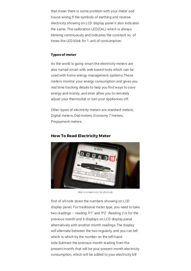How your electricity meter works & how to read it