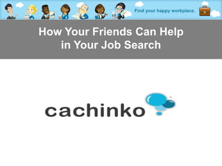 How Your Friends Can Help
   in Your Job Search




      Contact Heather at heather@comerecommended.com
 