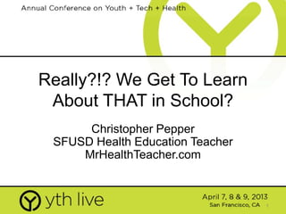 How Youth and Technology Equal Fantastic Health and Sex Education ...