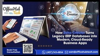 How Zoho Creator Turns Legacy ERP Databases into Modern, Cloud-Ready ...