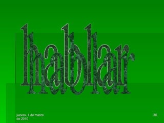 hablar 