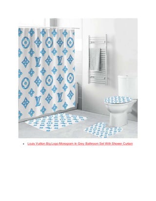 Louis Vuitton Colorful Monogram In White Background Shower Curtain Set -  REVER LAVIE