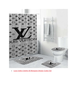 louis vuitton bathroom sets with shower curtain