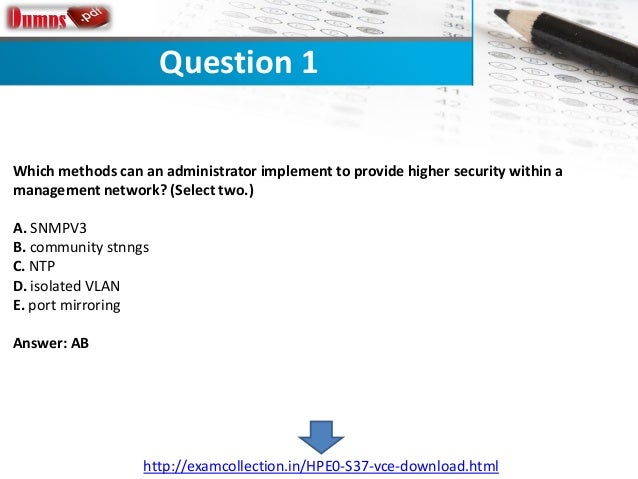HPE0-V27 Testfagen