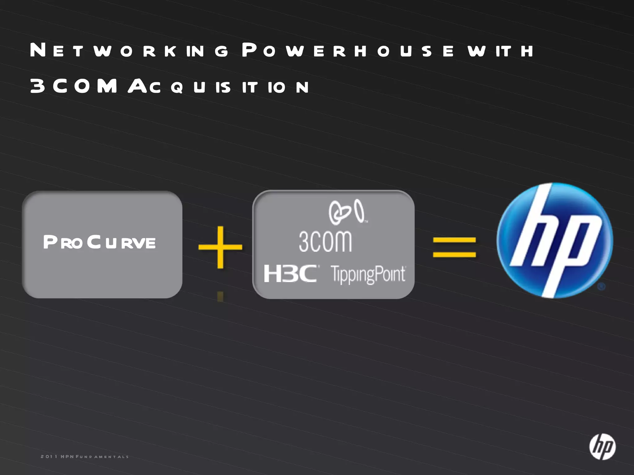 Networking Powerhouse with 3COM Acquisition ProCurve 