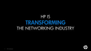 TRANSFORMING



3   HP Confidential
 