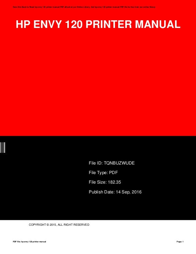 hp envy 120 printer