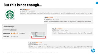 But this is not enough…

6

© Copyright 2012 Hewlett-Packard Development Company, L.P. The information contained herein is subject to change without notice.

A

 