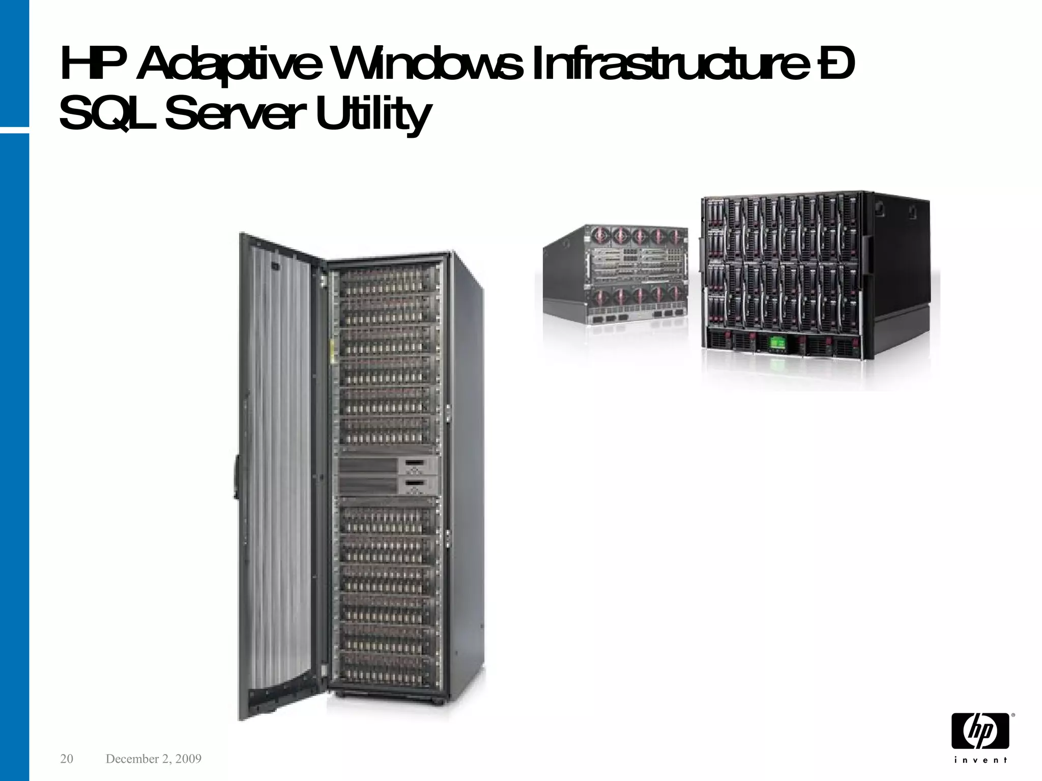 HP Adaptive Windows Infrastructure – SQL Server Utility 
