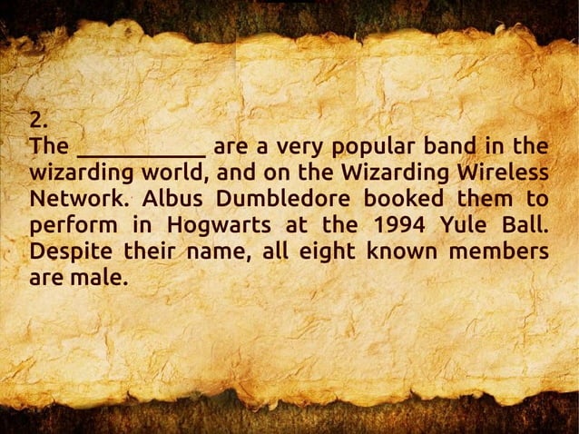 Harry Potter Quiz - with answers