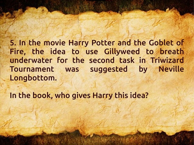 Harry Potter Quiz - with answers