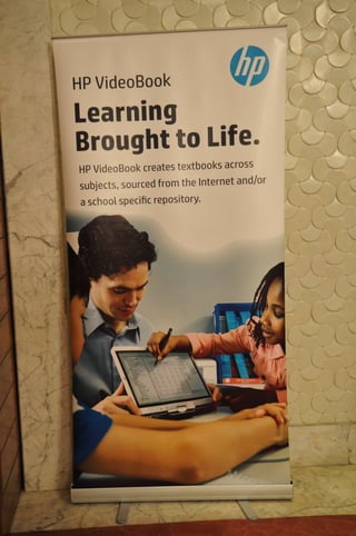 HP banner at 4th ICT in Education Summit 2014