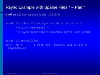 HP-UX with Rsync by Dusan Baljevic | PPTX