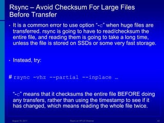 HP-UX with Rsync by Dusan Baljevic | PPTX