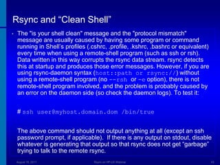 HP-UX with Rsync by Dusan Baljevic | PPTX