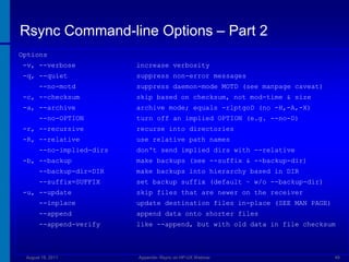 HP-UX with Rsync by Dusan Baljevic | PPTX