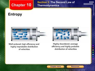 Entropy Chapter  10 Section 3  The Second Law of Thermodynamics 