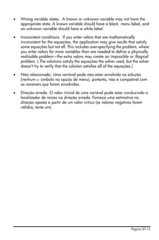 Hp 50g user's guide portuguese