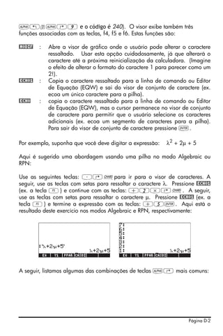 Hp 50g user's guide portuguese