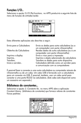 Hp 50g user's guide portuguese