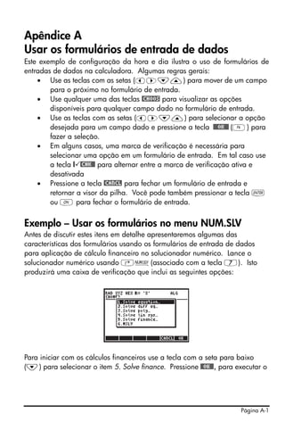 Hp 50g user's guide portuguese