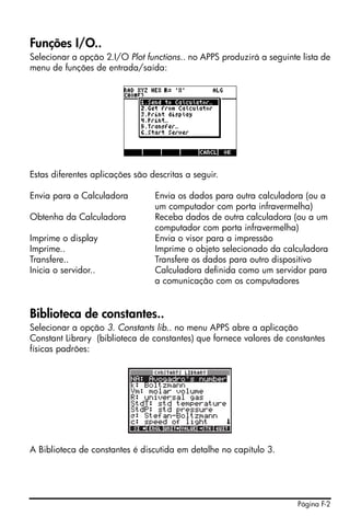 Hp 50g user's guide portuguese
