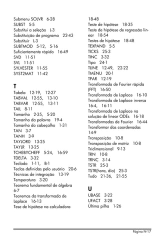 Hp 50g user's guide portuguese
