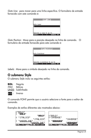 Hp 50g user's guide portuguese