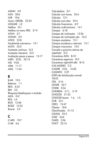 Hp 50g user's guide portuguese