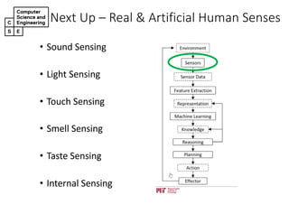 Next%Up%– Real%&%Artificial%Human%Senses
• Sound&Sensing
• Light&Sensing
• Touch&Sensing&
• Smell&Sensing
• Taste&Sensing
• Internal&Sensing
 