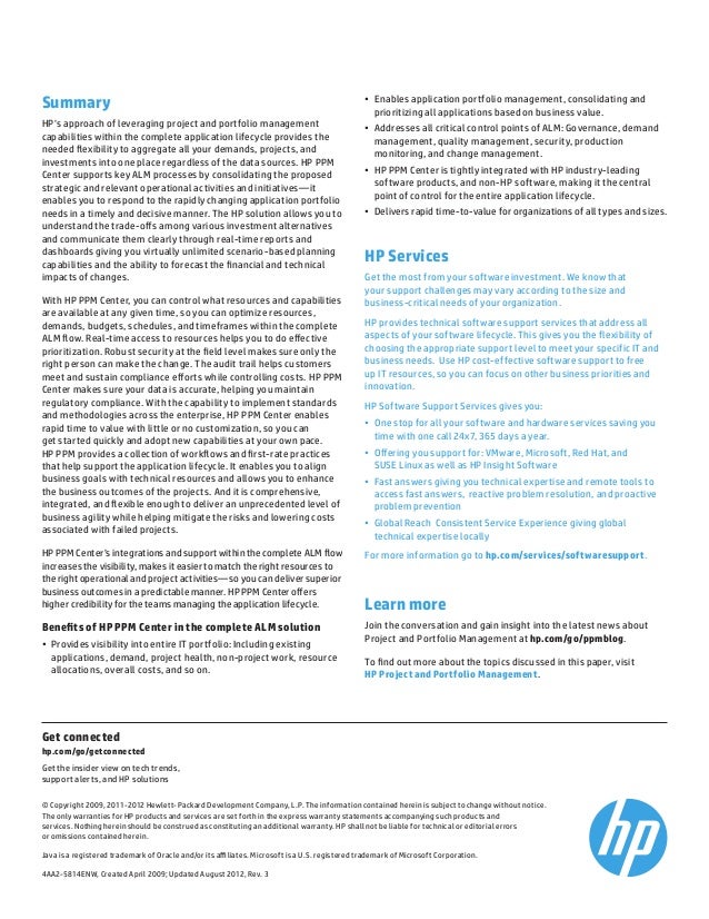 hp project and portfolio management Hp project and portfolio management center software version: 911 system requirements and compatibility matrix document release date: october 2010 (sp1. hp project and portfolio management Hp project and portfolio management center software version: 911 system requirements and compatibility matrix document release date: october 2010 (sp1.
