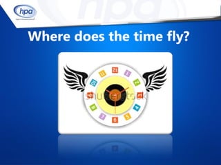 Where does the time fly?
 