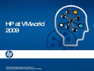 HP at VMworld 2009 