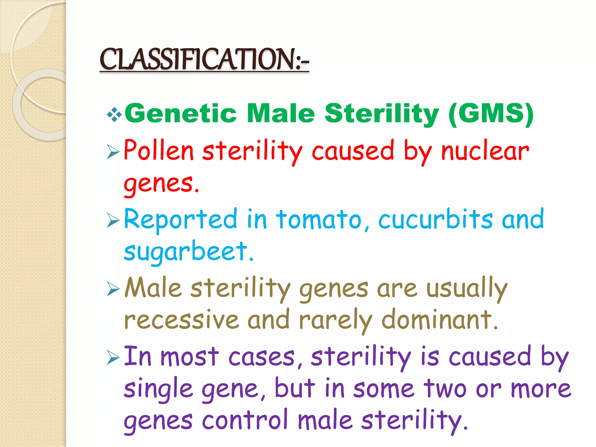 self incompatibility and male sterility | PPT
