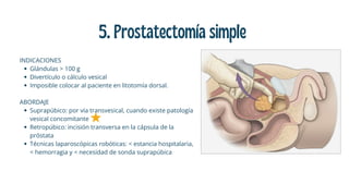 Prostatectima Simple Presentación de hiperplasia prostatica benigna | PDF