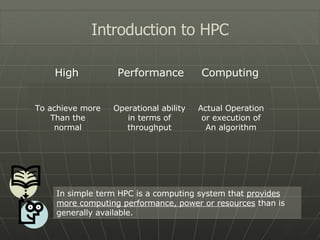 High Performance Computing | PPT