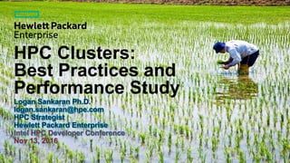 HPC Clusters:
Best Practices and
Performance Study
 