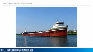 CONTAINERS IN HPC: SINGULARITY
 