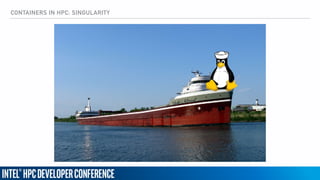 CONTAINERS IN HPC: SINGULARITY
 