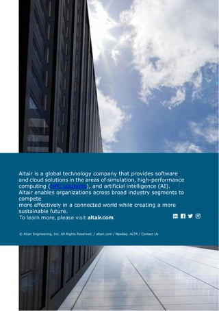 Altair High-performance Computing (HPC) and Cloud | PDF