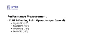 HPC-Unit-1 PPT INtroduction to high performance computing | PPTX