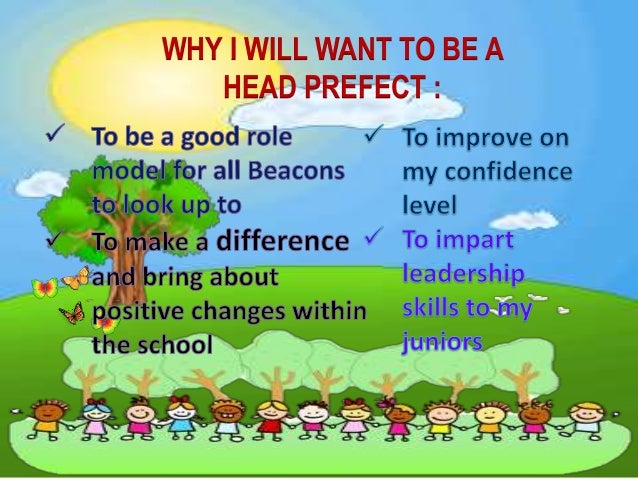 how do you write a speech as a head prefect